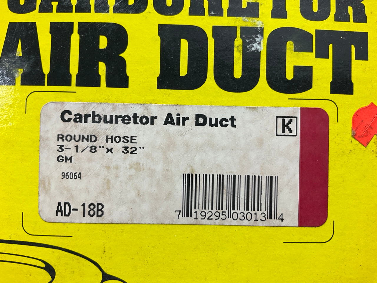 Perfect Parts AD-18B Carburetor Air Duct (3-1/8'' Round) 32'' Long