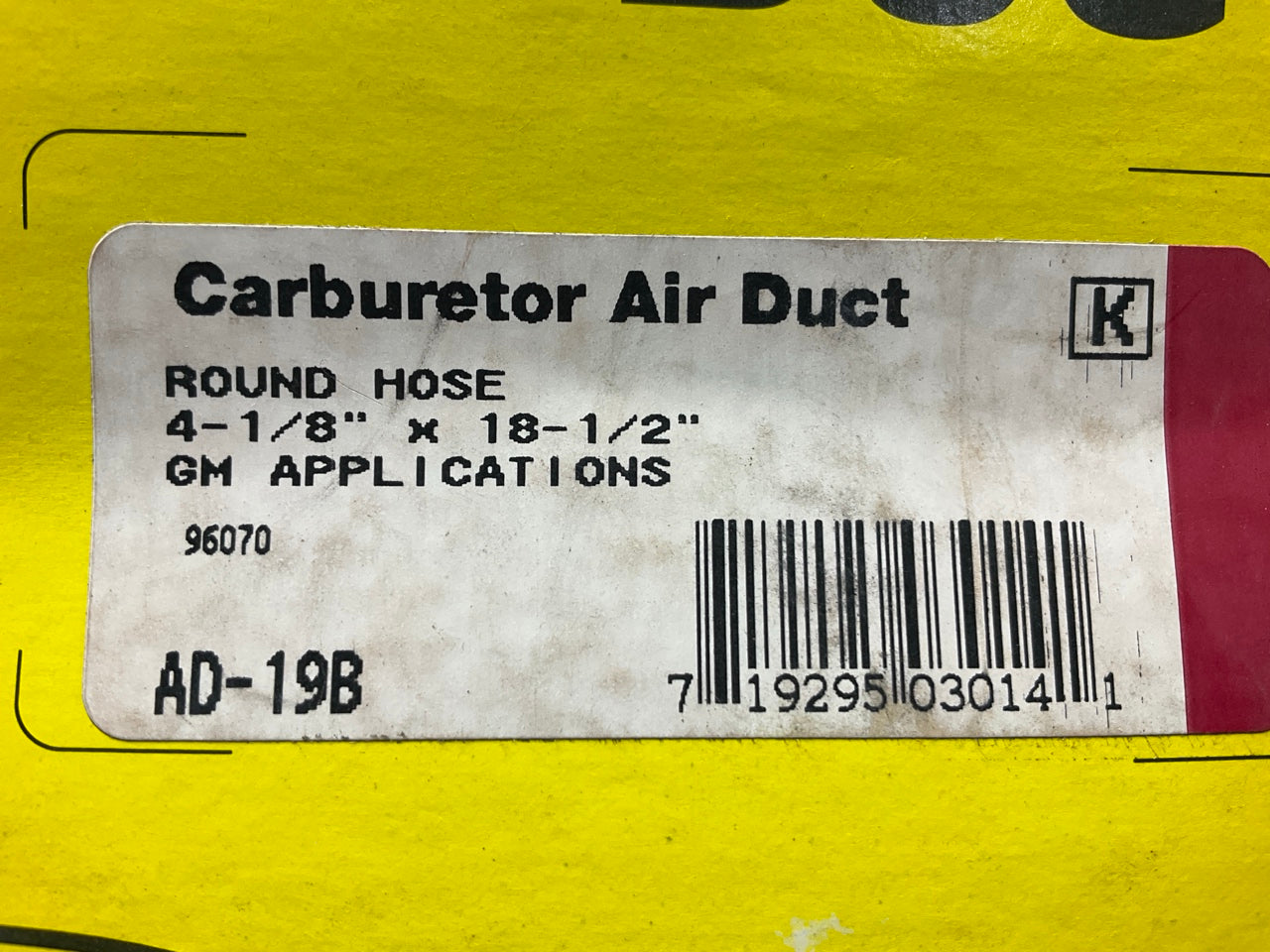 Perfect Parts AD-19B Carburetor Air Duct (4-1/8'' Round) 18-1/2'' Long