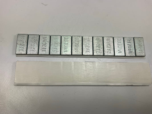 Adhesive Wheel Weights .25 Oz Each Segment - Box Of 52 Pcs