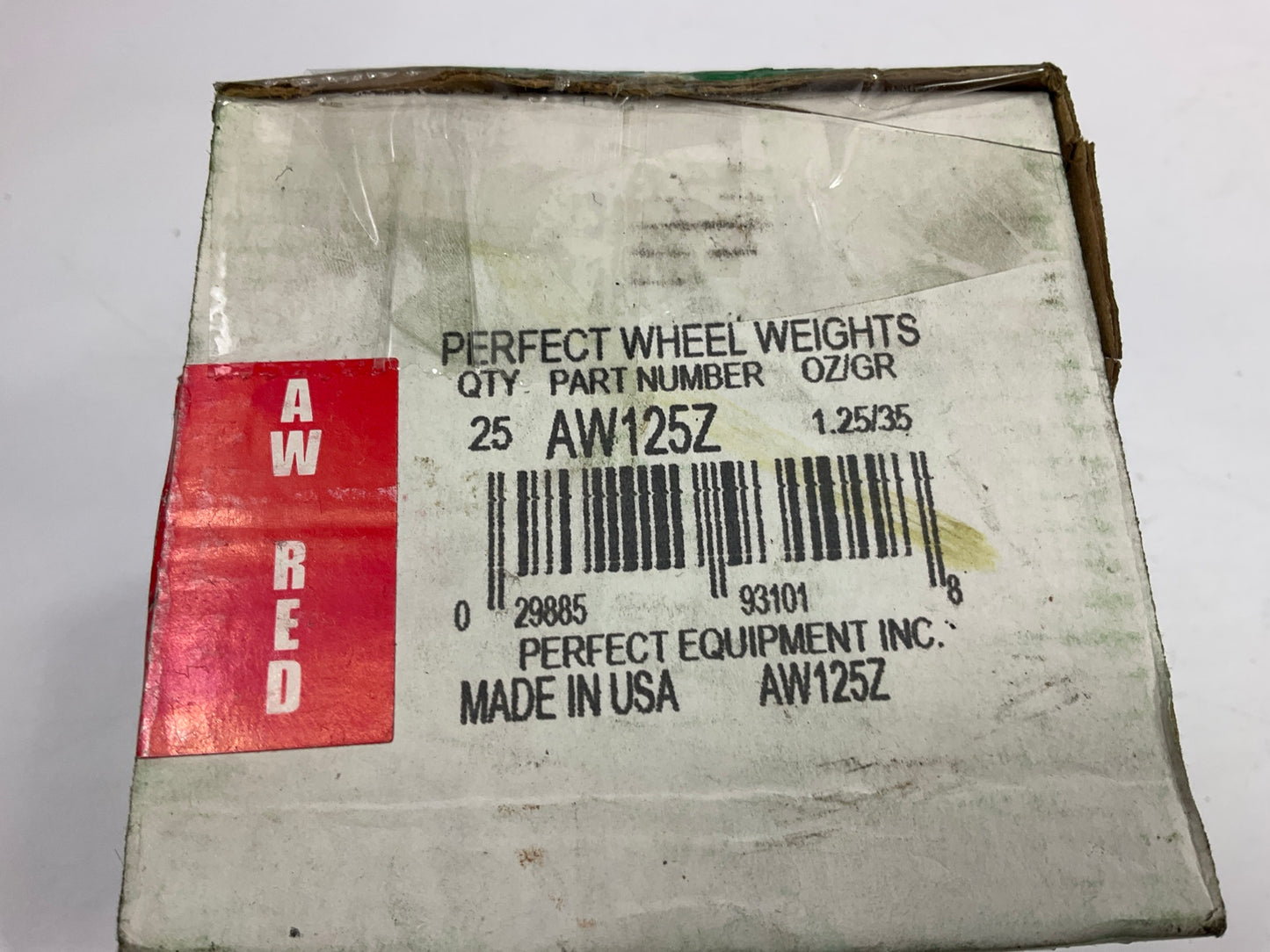 (25) Perfect Wheel Weights AW125Z Zinc Coated Clip On Wheel Weight, 1.25oz
