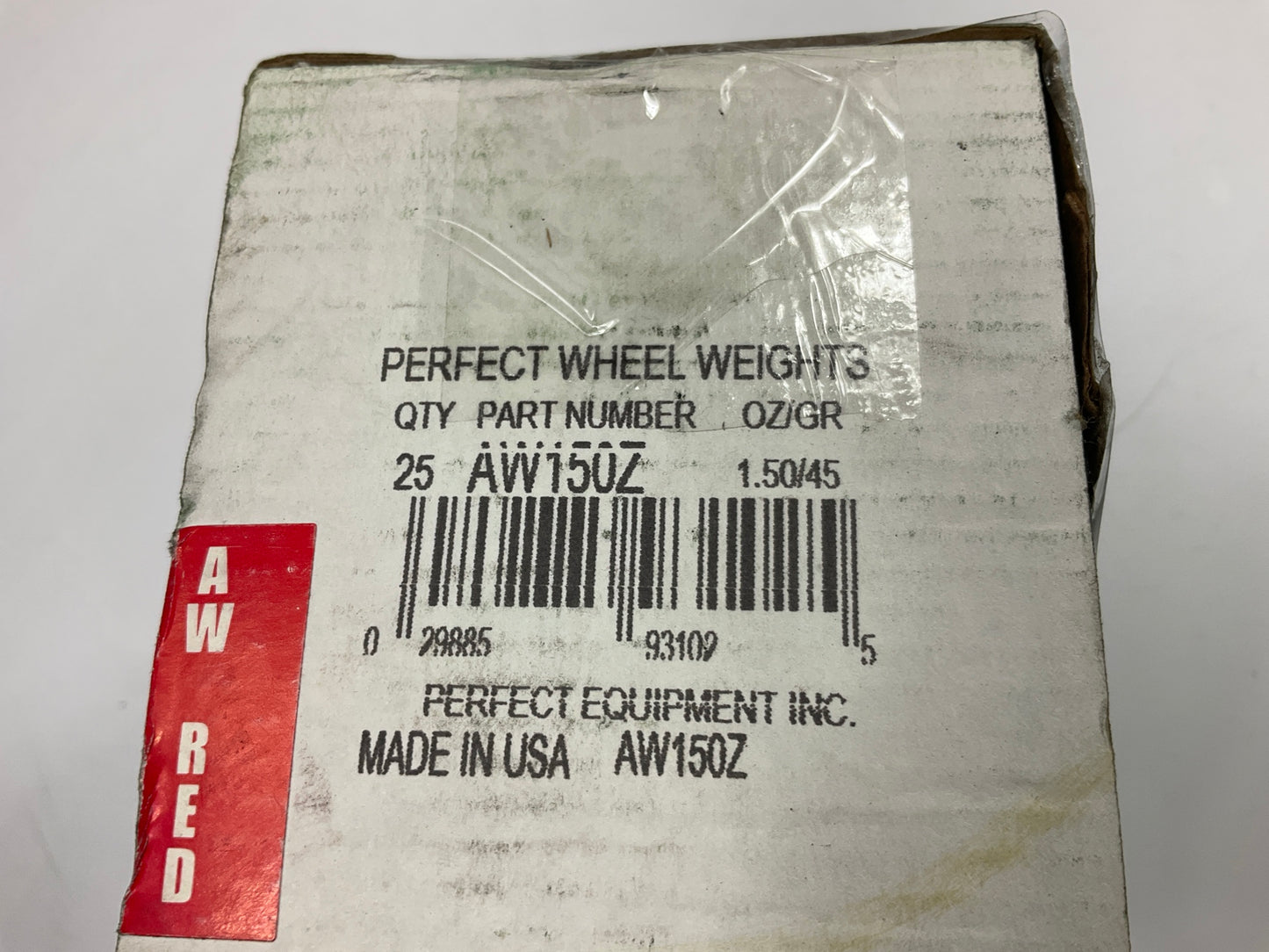 (25) Perfect Wheel Weights AW150Z Zinc Coated Clip On Wheel Weight, 1.50oz