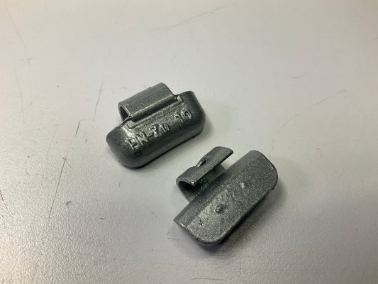 (25) Perfect Wheel Weights EN010Z Zinc Coated Clip On Wheel Weights, 10g