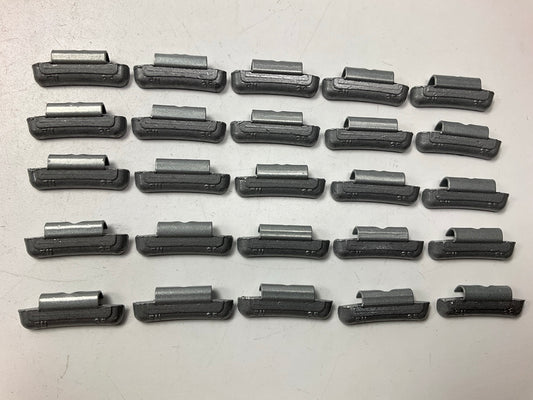 (25) Perfect Wheel Weights EN025 Lead Coated Clip On Wheel Weights, 25g