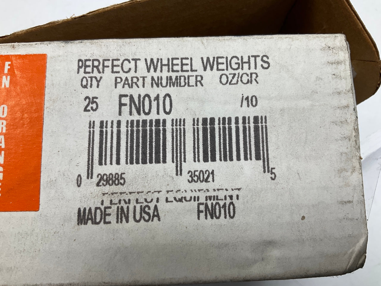 Perfect Wheel Weights FN010 Wheel Weights 10 Gr - Box Of 25 Pcs