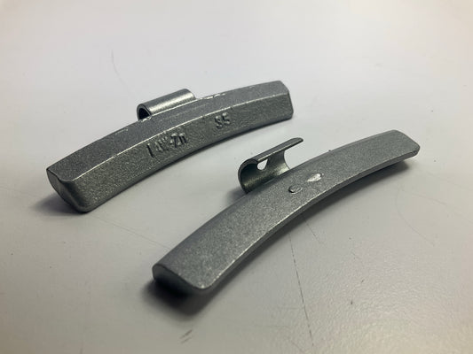(25) Perfect Wheel Weights IAW035Z Zinc Coated Clip On Wheel Weights, 30g