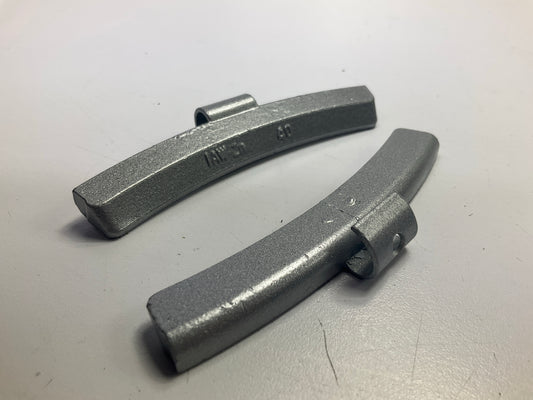 (25) Perfect Wheel Weights IAW040Z Zinc Coated Clip On Wheel Weights, 40g