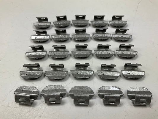 Perfect Wheel Weights LH025 Wheel Weights - 0.25oz / 10 Grams, Box Of 25 Pcs