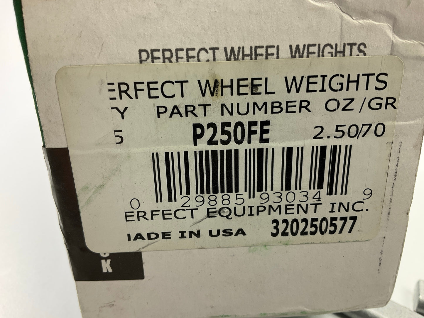 Perfect Wheel Weights P250FE Wheel Balancing Weights 2.50 Oz - Box Of 25