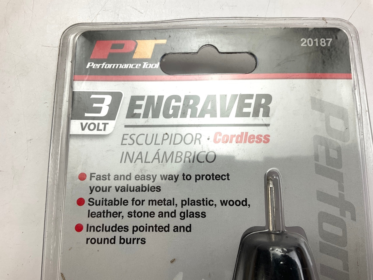 Performance Tool 20187 DIY Electric Etching Engraving Pen - Battery Operated