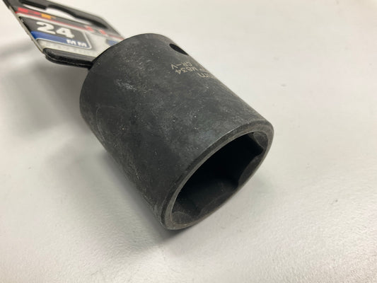 Performance Tool M834 1/2'' Drive 24 Mm 6-Point Standard Impact Socket