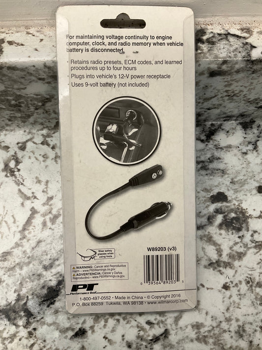 Wilmar W89203 Car / Truck Computer ECM ECU Memory Keeper