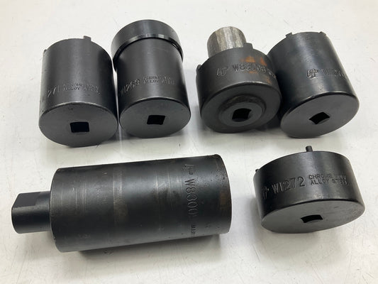 USED #4 - Performance Tool W89319 6-Piece 4X4 4WD Spindle Nut Socket Wrench Set