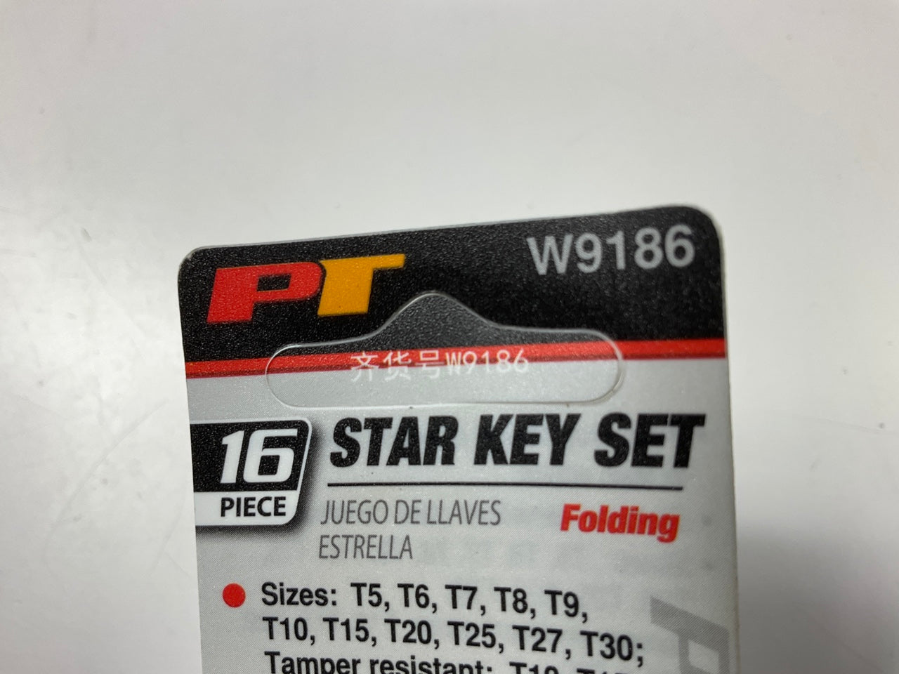 Performance Tool W9186 16-Piece Folding Torx Keys