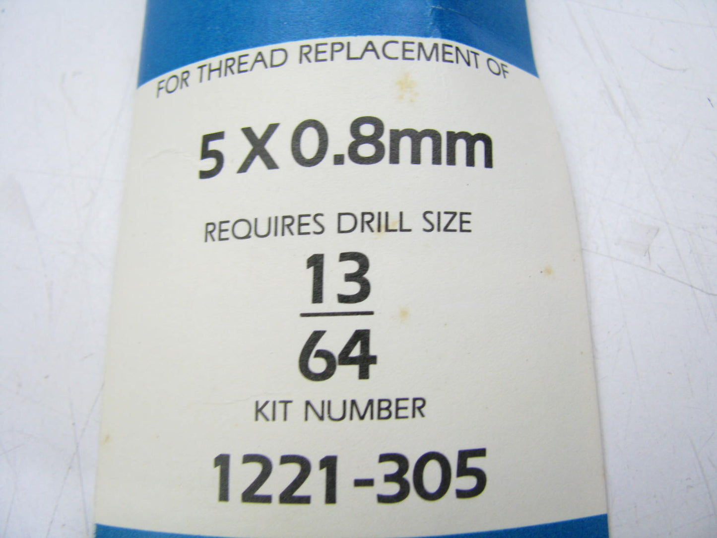 Perma-Coil 1221-305 Metric Thread Repair Kit 5 X 0.8mm 12PC Helicoil