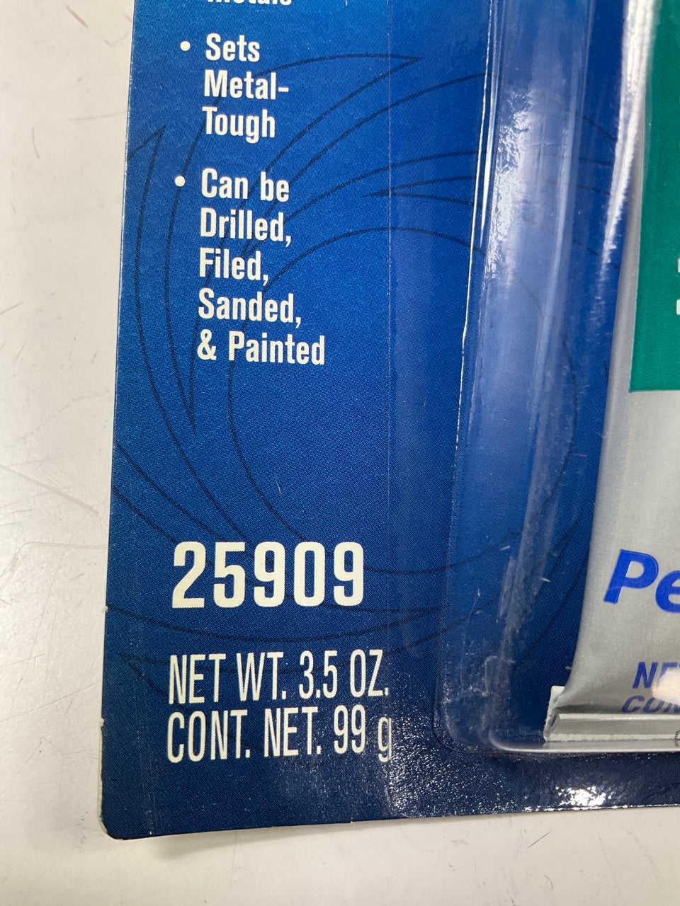 Permatex 25909 Liquid Metal Filler Metal Repair Compound 3.5oz