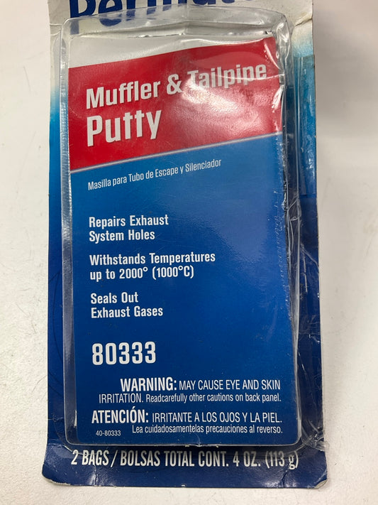 Permatex 80333 Muffler & Exhaust Tailpipe Repair Putty, 4oz (2 Bags)