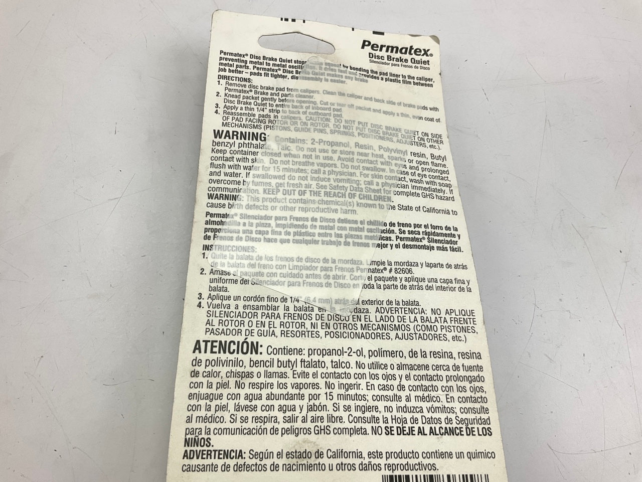 Permatex 80729 Disc Brake Quiet Paste - Stop Brake Squeal - Two (2) Pouches