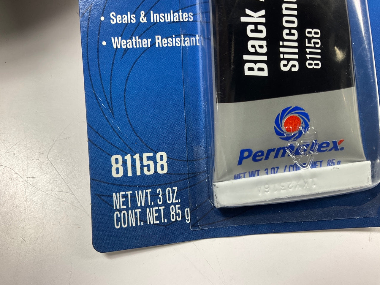 (2) Permatex 81158 Black RTV Silicone Adhesive Sealant Gasket Maker 3 Oz