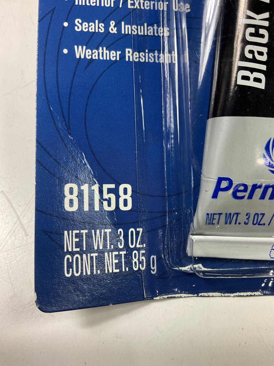 Permatex 81158 Black RTV Silicone Adhesive Sealant Gasket Maker 3 Oz