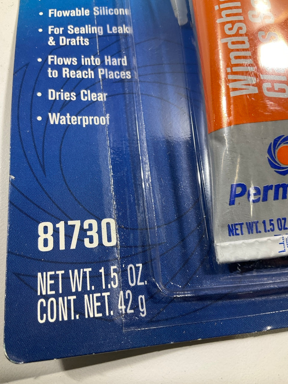 Permatex 81730 Flowable Silicone Windshield And Glass Sealer 1.5 Oz.