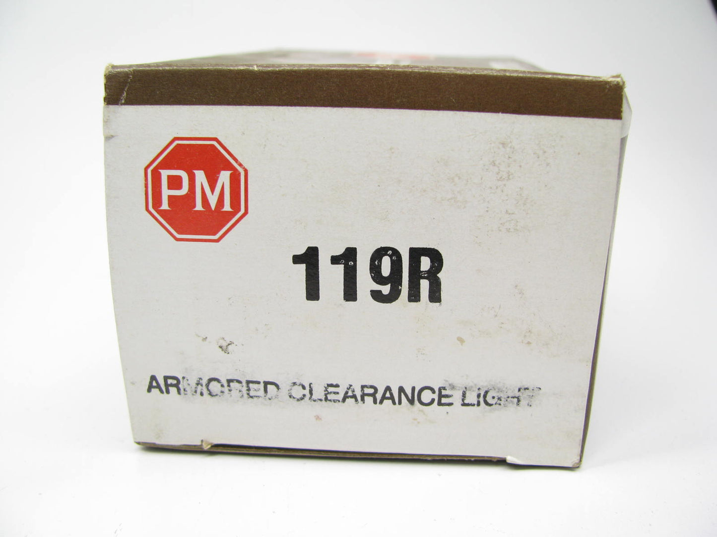 (5) Peterson 119R Steel Armored RED Incandescent Marker Lights 4.5''X2.1875''