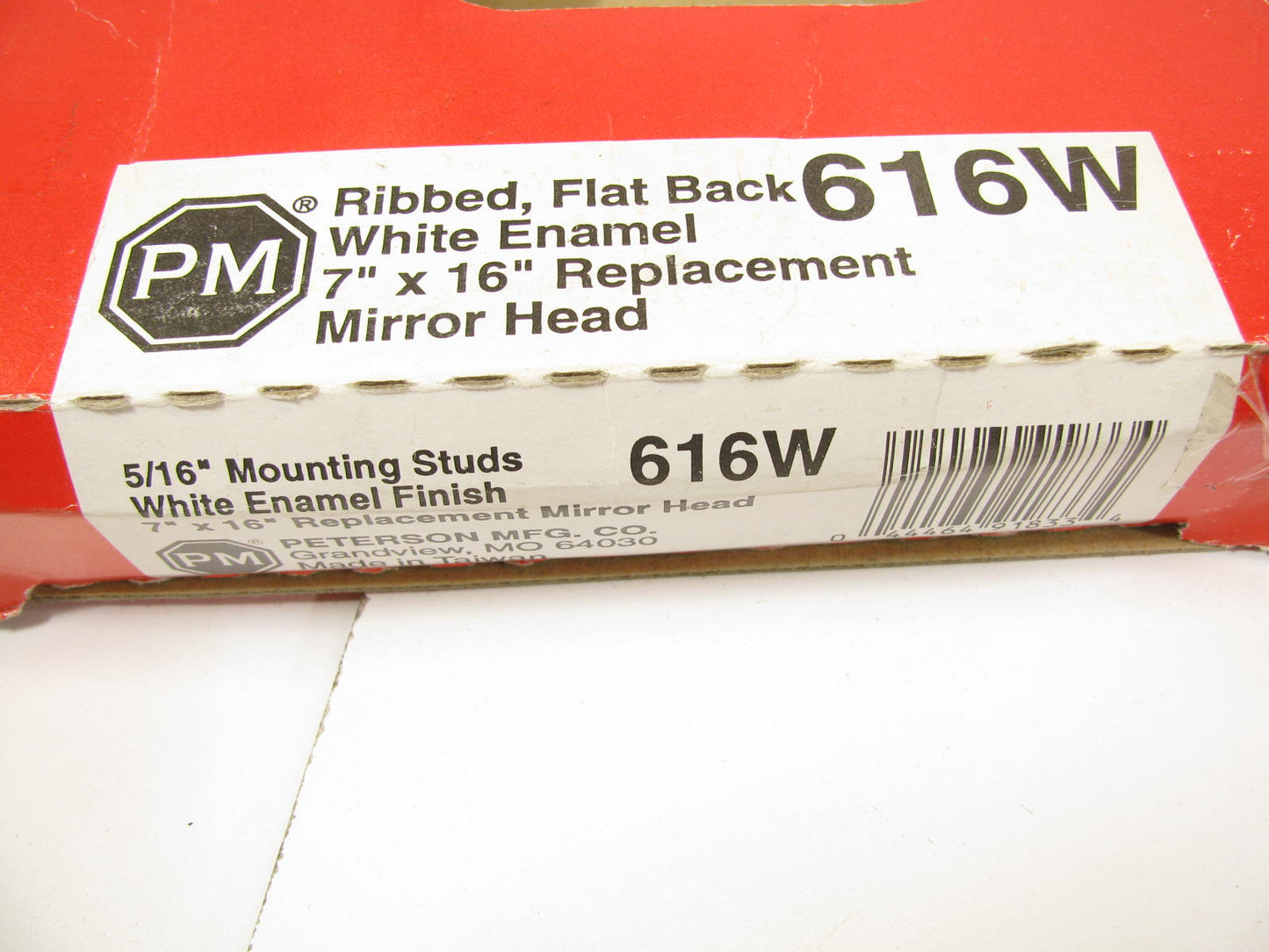 Peterson Manufacturing PM 616W Universal Mirror Head 7'' X 16'' White