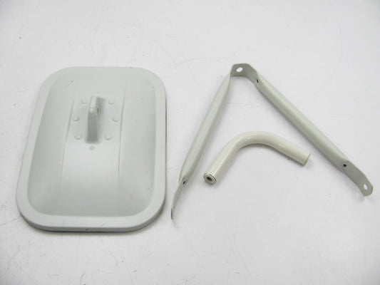 Universal Deluxe White Low Mount Mirror 7-3/4 Inch X 10-3/4 Inch PM 656U Plastic
