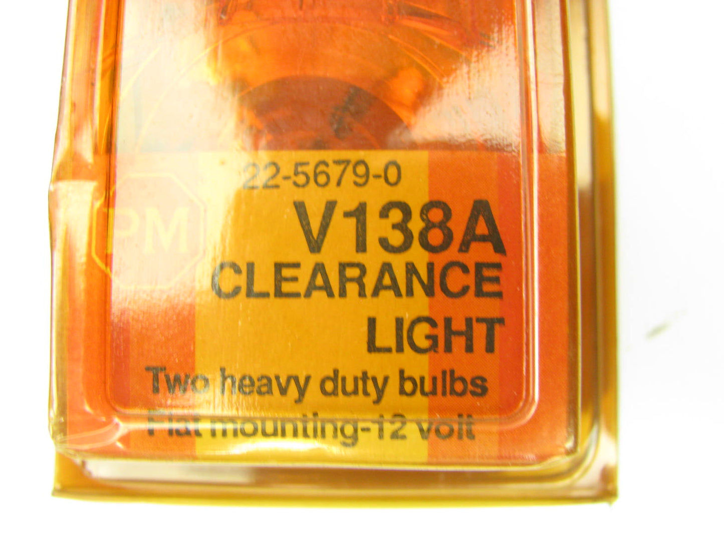 Peterson Manufacturing V138A Amber Two Bulb Clearance Marker Light Lamp Trailer