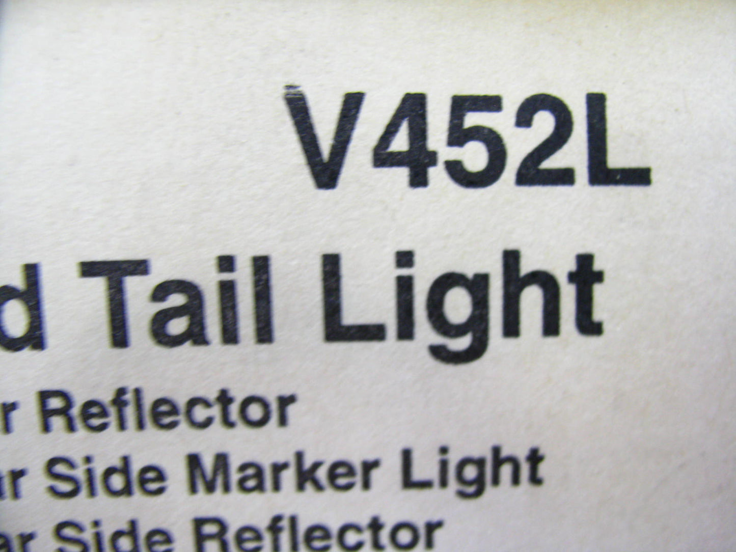 Peterson V452L RED STOP TAIL LIGHT For Trailers 4-1/2''X 5-3/4'' W/ License Light
