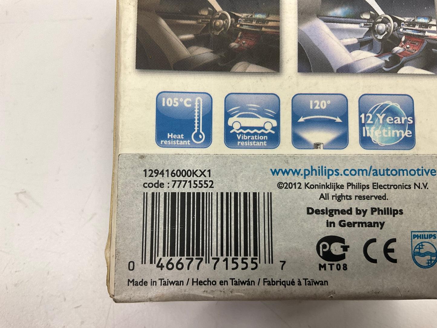 Philips 129416000KX1 Super Bright Interior LED Map Lamp Light Bulb 12818, DE3021