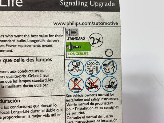 Philips 3057NALLB2 Longerlife Amber Turn Signal Lamp Light Bulb 3057 - 2 PACK