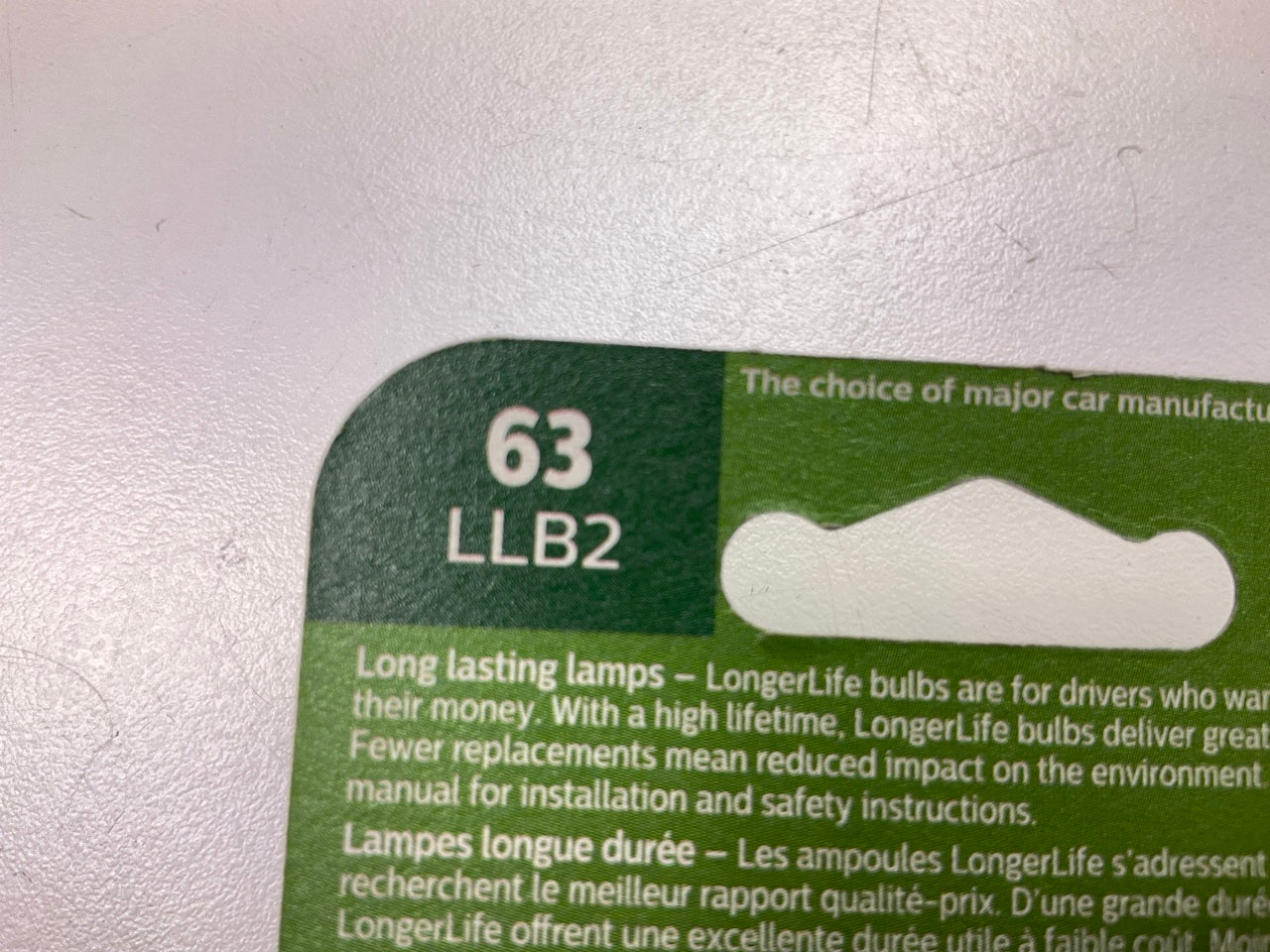 Philips 63LLB2 Longerlife License Lamp Light Bulb 63 - 2 PACK
