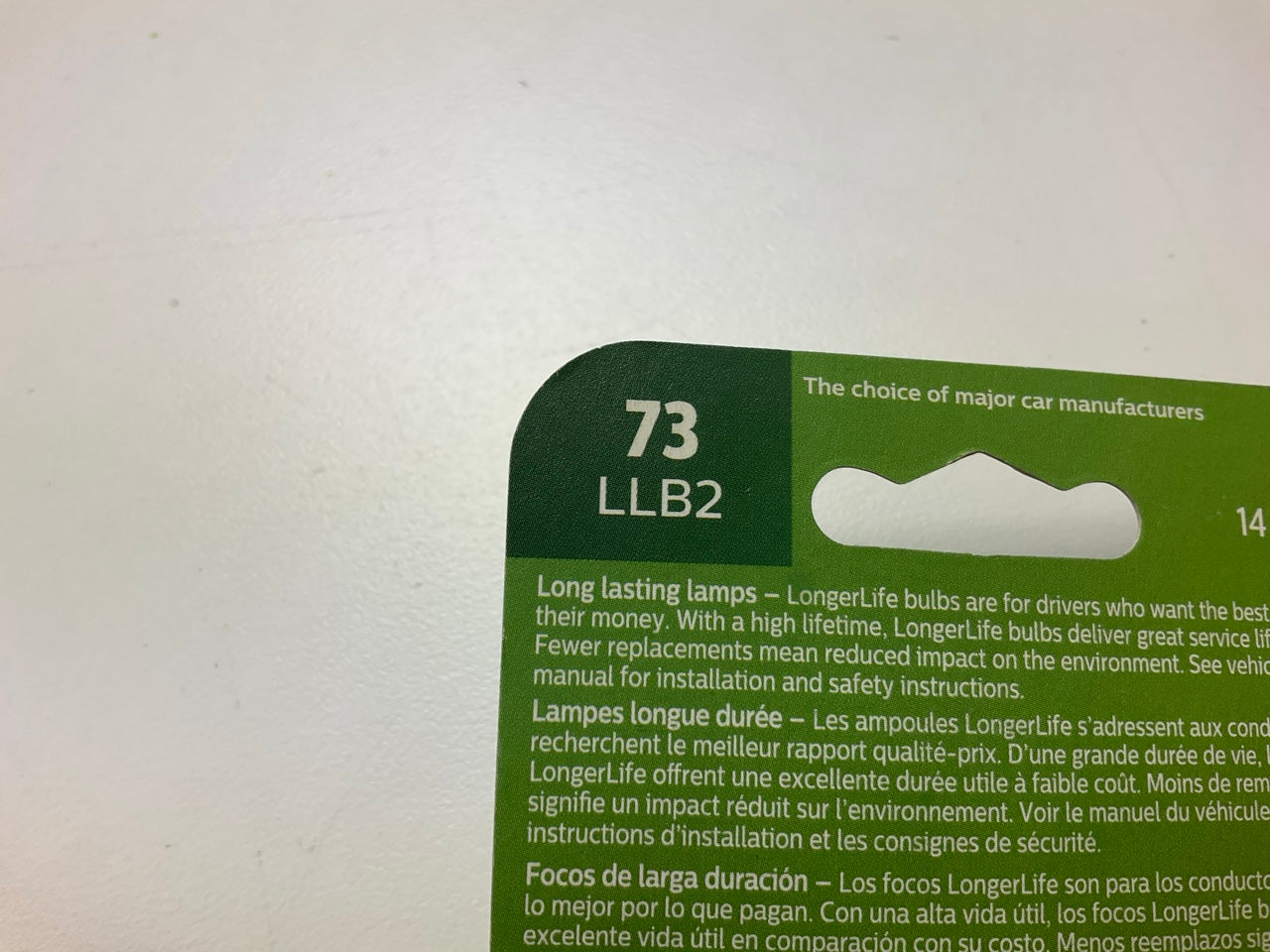 Philips 73LLB2 Longerlife Instrument Panel Lamp Light Bulb 73 - 4 PACK