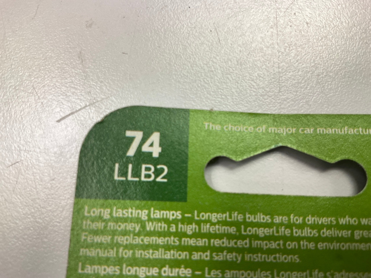 Philips 74LLB2 Longerlife Instrument Panel Lamp Light Bulb 74 - 2 PACK