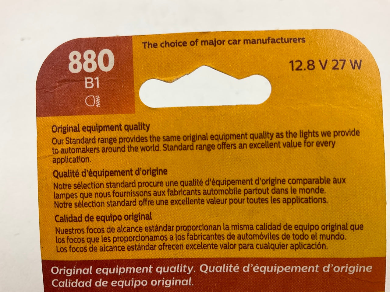 (2) Philips 880B1 Standard Fog Lamp Light Bulb 880