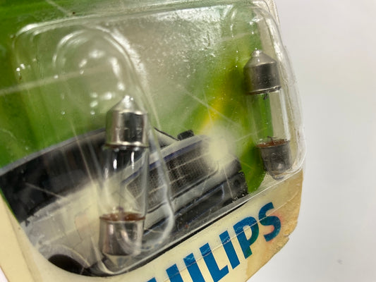 4 Bulbs Total - Philips DE3021LLB2 Longerlife Glove Box Lamp Light Bulb DE3021