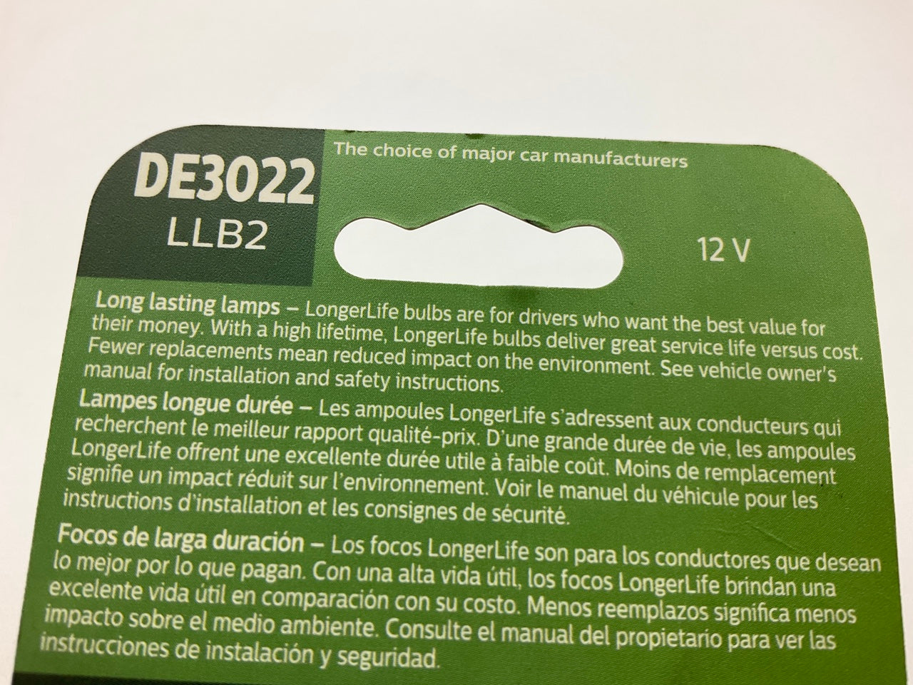 Philips DE3022LLB2 Longerlife Courtesy Lamp Light Bulb DE3022 - 2 PACK