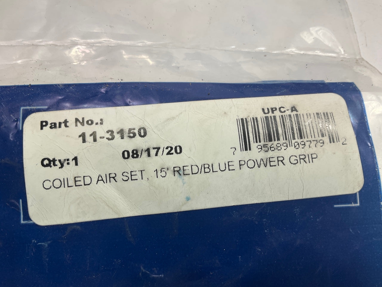 Phillips 11-3150 Coiled Air Hose Set 15', Power Grip, (RED + BLUE)