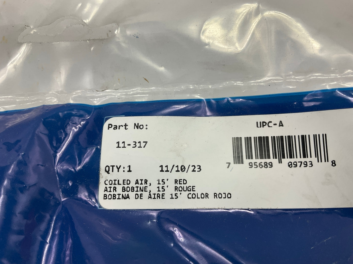 Phillips 11-317 Red Emergency Coiled Air Brake Hose 15
