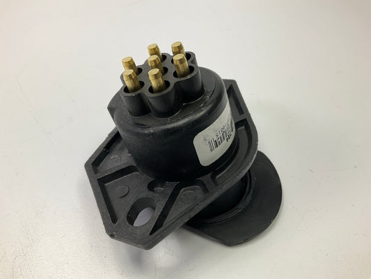 PHILLIPS 16-724 Sta-Dry 7-Way Receptacle Socket 2-Hole Split Pin Bullet Terminal