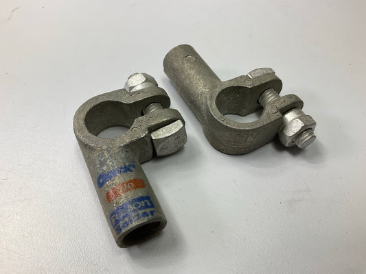 (10) Phillips 8-5361 Heavy Duty Truck Elbow Battery Terminals 2/0 Gauge Negative