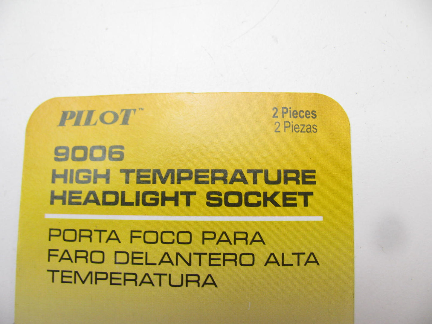 (2) Pilot 9006 Headlight Bulb Fog Light Socket Adapter Connector Wiring Harness