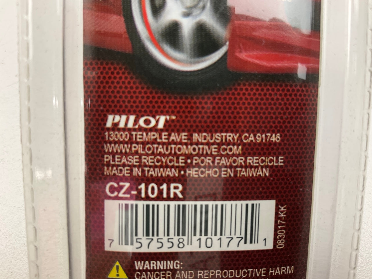 Pilot CZ-101R Tire Valve Stem Cap - Red LED, Battery Operated
