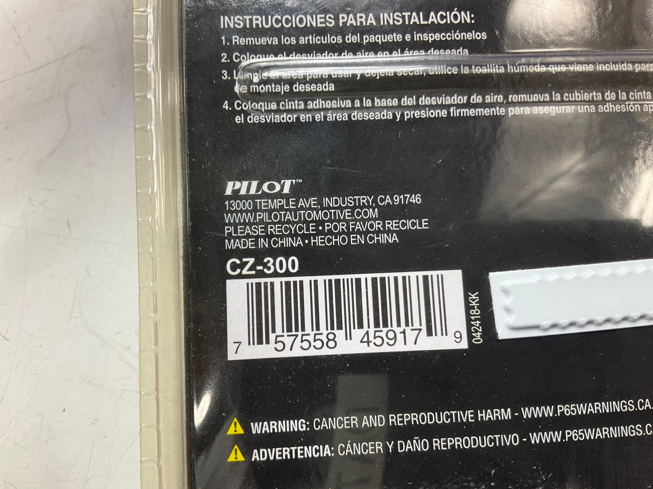 Pilot CZ-300 Air Diverters Body Accent, 6 Pieces, Black - Paintable