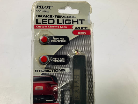 Pilot CZ-3102RW Brake/Reverse LED Red/White Light Bar - Chrome