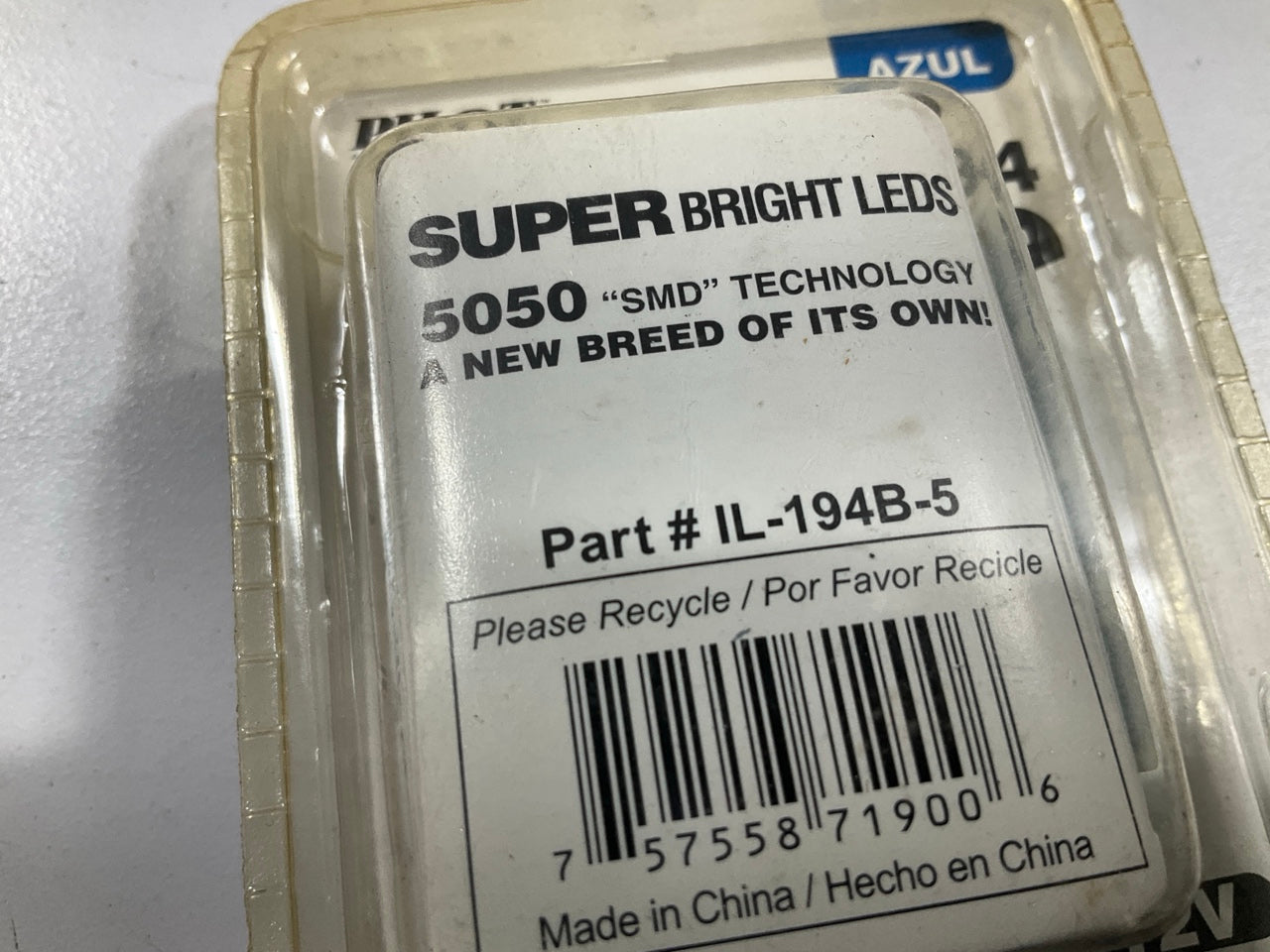 Pilot IL-194B-5 194 LED Bulb SMD 5 LED Blue Mini Bulbs Super Bright BLUE