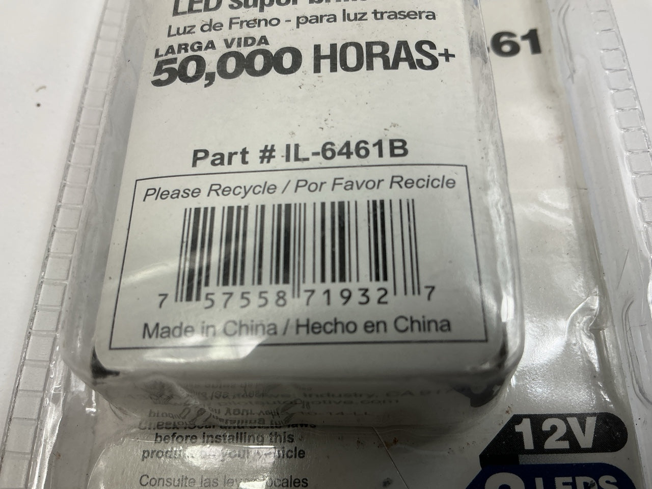 (10) Pilot IL-6461B Blue LED Light Bulb # 6461 50,000HRS 6461B