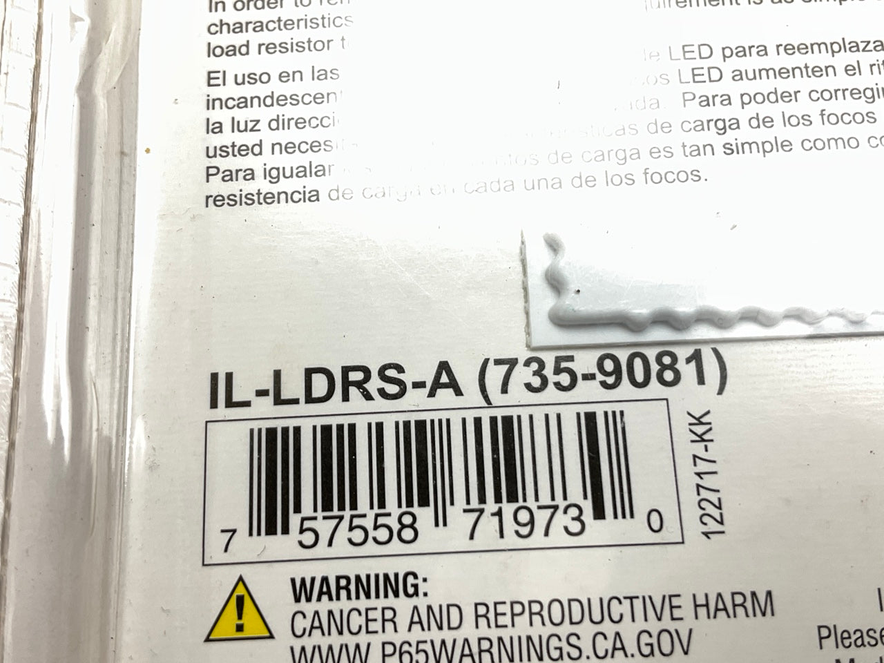 Pilot IL-LDRS-A LED Bulb Load Resistor Eliminates Fast Blinking, 2PC, 50W