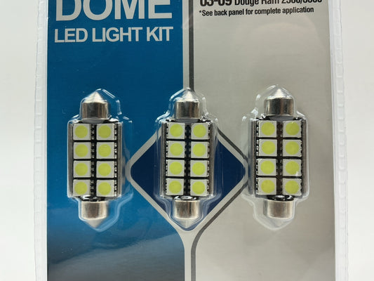 Pilot ILT301WWK White LED Dome Light Bulb Kit For 02-08 Dodge Ram 1500 2500 3500