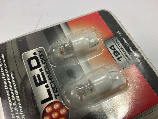 10 Bulbs Total - Pilot LI194W SUPER BRIGHT # 194 WHITE LED Light Bulb